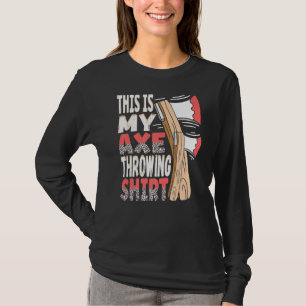 This Is My Axe Throwing Leopard Axe Hatchet Throwe T-Shirt