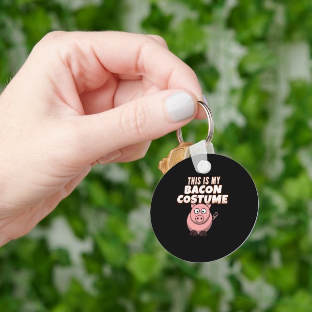 This is my Bacon Costume Pig Key Ring (Hand)