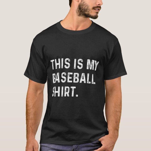 This Is My Baseball Shirt - Pitcher Catcher Mum Da (Front)