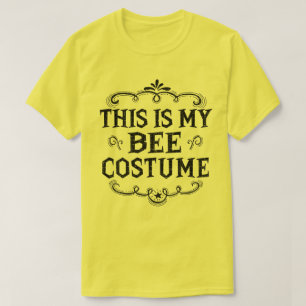 This Is My Bee Costume Funny Lazy Halloween T-Shirt