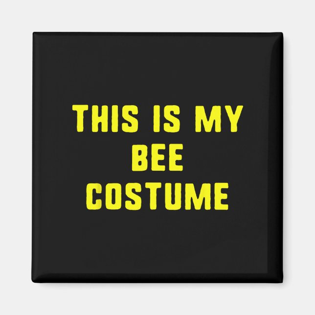 This Is My Bee Costume Halloween Funny Easy Kids A Magnet (Front)