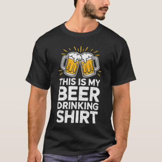 This is My Beer Drinking Funny Men Women Drinking  T-Shirt