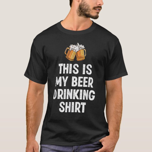 This is My Beer Drinking Shirt Funny Beer Lover (Front)