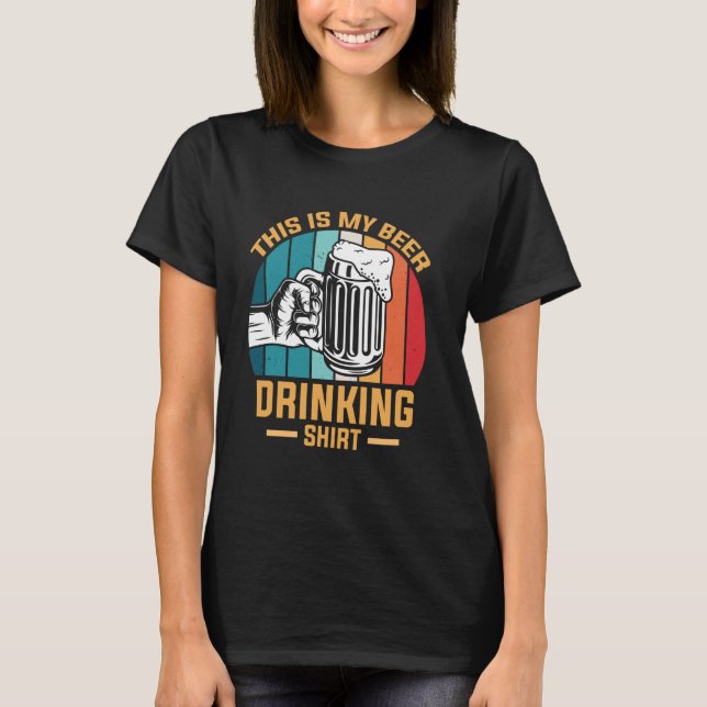 This Is My Beer Drinking Shirt Funny Party Gift (Front)