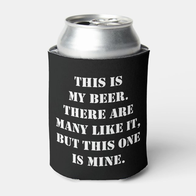 This Is My Beer Slogan Can Cooler (Can Front)