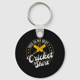 This Is My Best Cricket Shirt Cricket Sport Cricke Key Ring