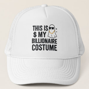 This Is My Billionaire Costume Cool Ghost Chain Trucker Hat