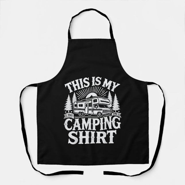 This Is My Camping Funny Camper Apron (Front)
