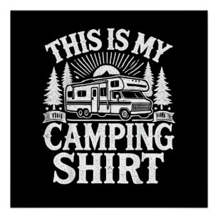 This Is My Camping Funny Camper Poster