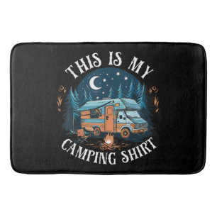 This Is My Camping Hiking Funny Camper Bath Mat