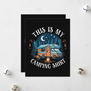 This Is My Camping Hiking Funny Camper Holiday Card