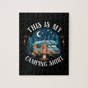 This Is My Camping Hiking Funny Camper Jigsaw Puzzle