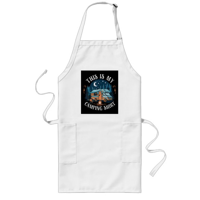 This Is My Camping Hiking Funny Camper Long Apron (Front)