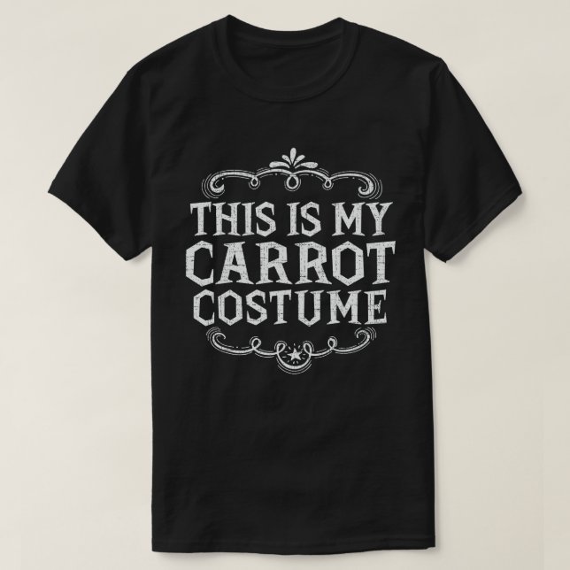 This Is My Carrot Costume Funny Lazy Halloween T-Shirt (Design Front)
