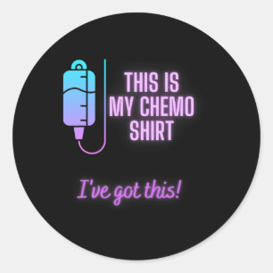 This Is My Chemo - Blood Cancer Chemotherapy Classic Round Sticker