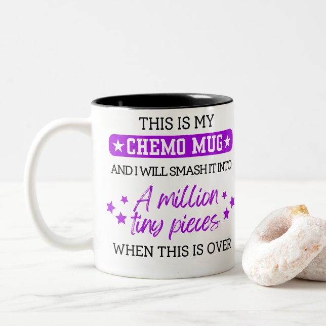 This Is My Chemo Two-Tone Coffee Mug (With Donut)