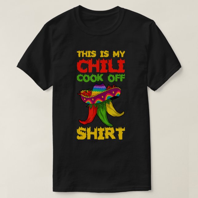 This Is My Chilli Cook Off T-Shirt (Design Front)