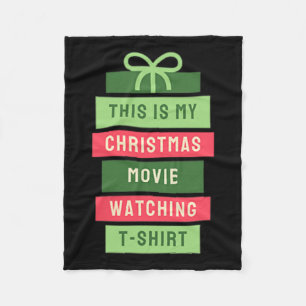 This Is My Christmas's Watching Movie Fleece Blanket