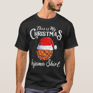 This Is My Christmas Basketball Pajama For Boys Me T-Shirt