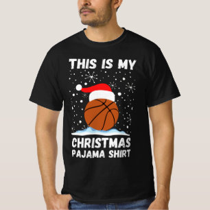 This Is My Christmas Basketball Pajama Shirt, T-Shirt