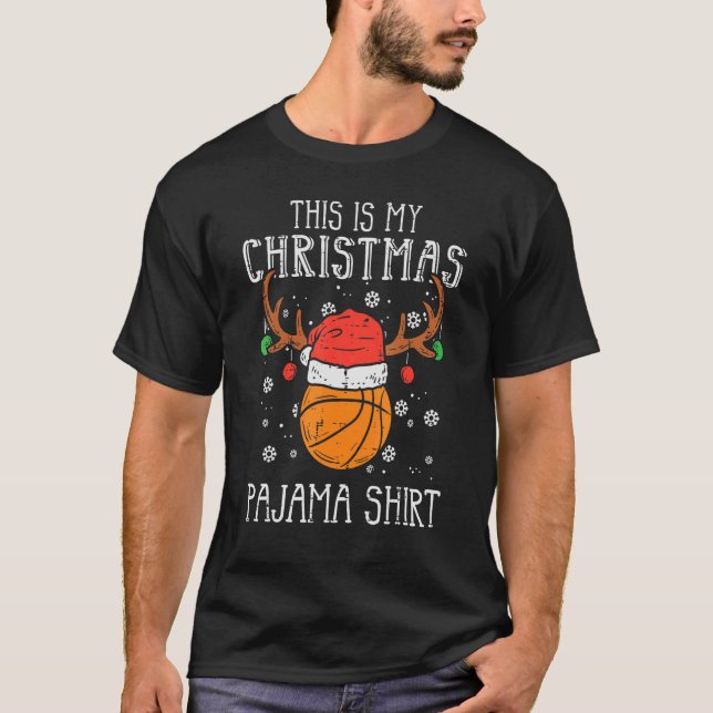 This Is My Christmas  Basketball Xmas Sports Boys  T-Shirt (Front)