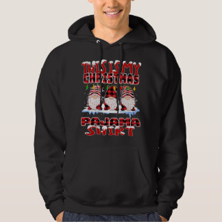 This Is My Christmas Buffalo Plaid Gnomes Funny Xm Hoodie