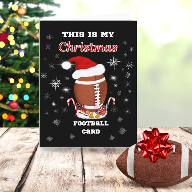 This Is My Christmas Football Mug With Snacks  Holiday Card (Creator Uploaded)