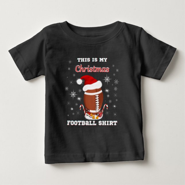 This is My Christmas Football Shirt With Snacks (Front)