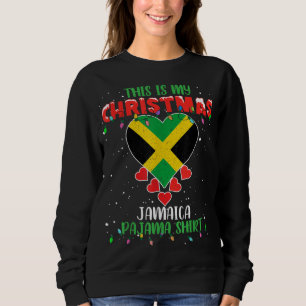 This Is My Christmas Lights Love Jamaica Flag Paja Sweatshirt