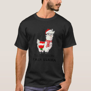 This Is My Christmas Llama Pajama Pyjama Christmas T-Shirt