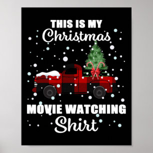 This Is My Christmas Movie Watching Buffalo Plaid Poster