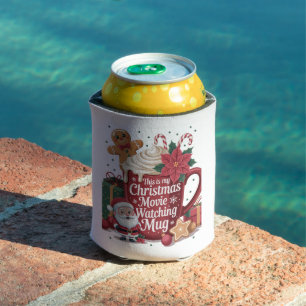 This is My Christmas Movie Watching Mug Xmas Can Cooler