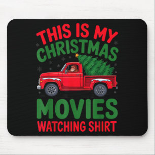 This Is My Christmas Movie Watching Shirt Bigfoot  Mouse Pad