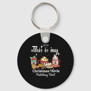 This Is My Christmas Movie Watching Shirt Family M Key Ring