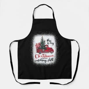 This Is My Christmas Movie Watching Shirt Vintage  Apron