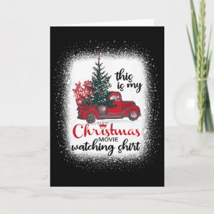 This Is My Christmas Movie Watching Shirt Vintage Card