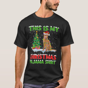 This Is My Christmas Pajama Abyssinian Cat Christm T-Shirt