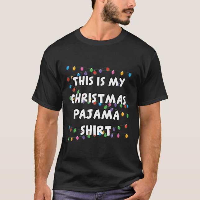 This Is My Christmas Pajama Adult Kids  T-Shirt (Front)