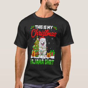 This Is My Christmas Pajama  American Eskimo Dog T-Shirt