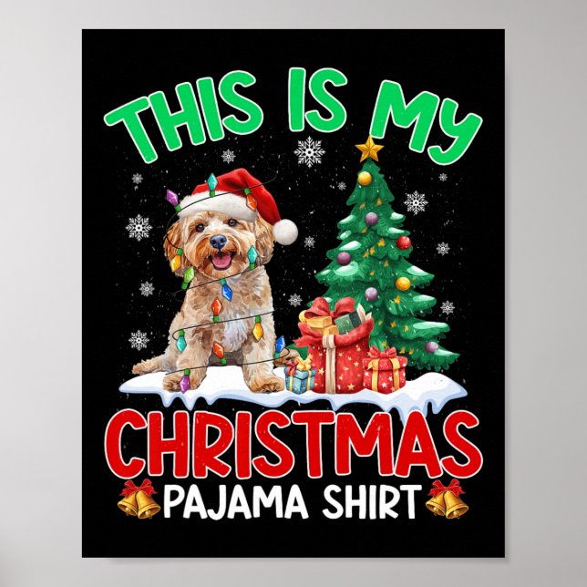 This Is My Christmas Pajama Apoo Dog Lovers Xmas  Poster (Front)