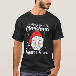 This Is My Christmas Pajama Baseball Sport Lover T-Shirt