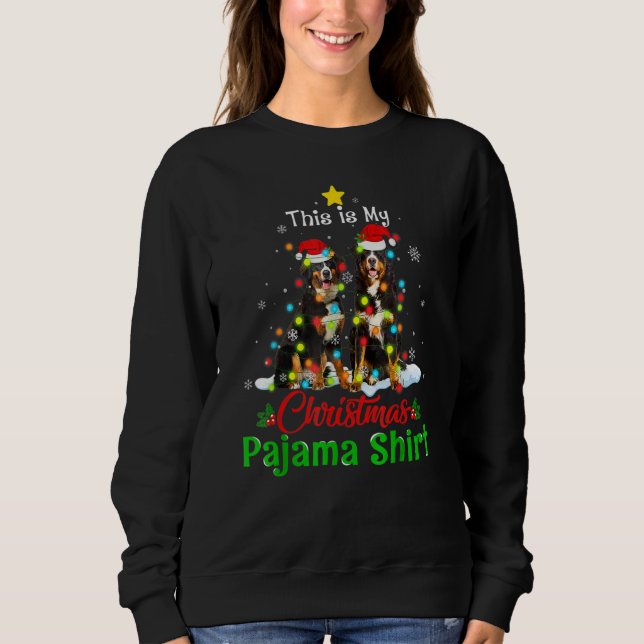 This Is My Christmas Pajama Bernese Mountain Dog C Sweatshirt (Front)
