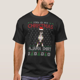 This Is My Christmas Pajama Boston Terrier Light T-Shirt