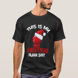 This Is My Christmas Pajama  Boxing Mma Fight Xmas T-Shirt