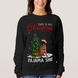 This Is My Christmas Pajama Bullmastiff Xmas Dog L Sweatshirt