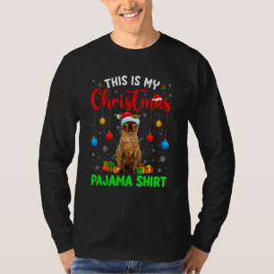 This Is My Christmas Pajama Burmese Cat Xmas Tree T-Shirt