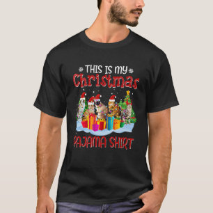 This Is My Christmas Pajama Cat Kitty Kitten T-Shirt