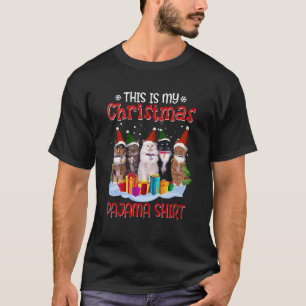 This Is My Christmas Pajama Cat Xmas T-Shirt