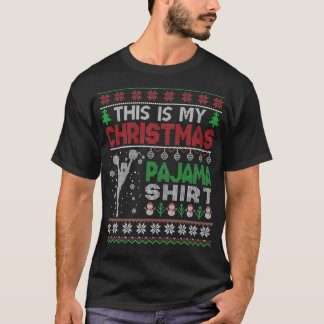 This is My Christmas Pajama Cheerleading  Ugly Swe T-Shirt