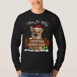 This Is My Christmas Pajama Chihuahua Dog Mum Dad T-Shirt